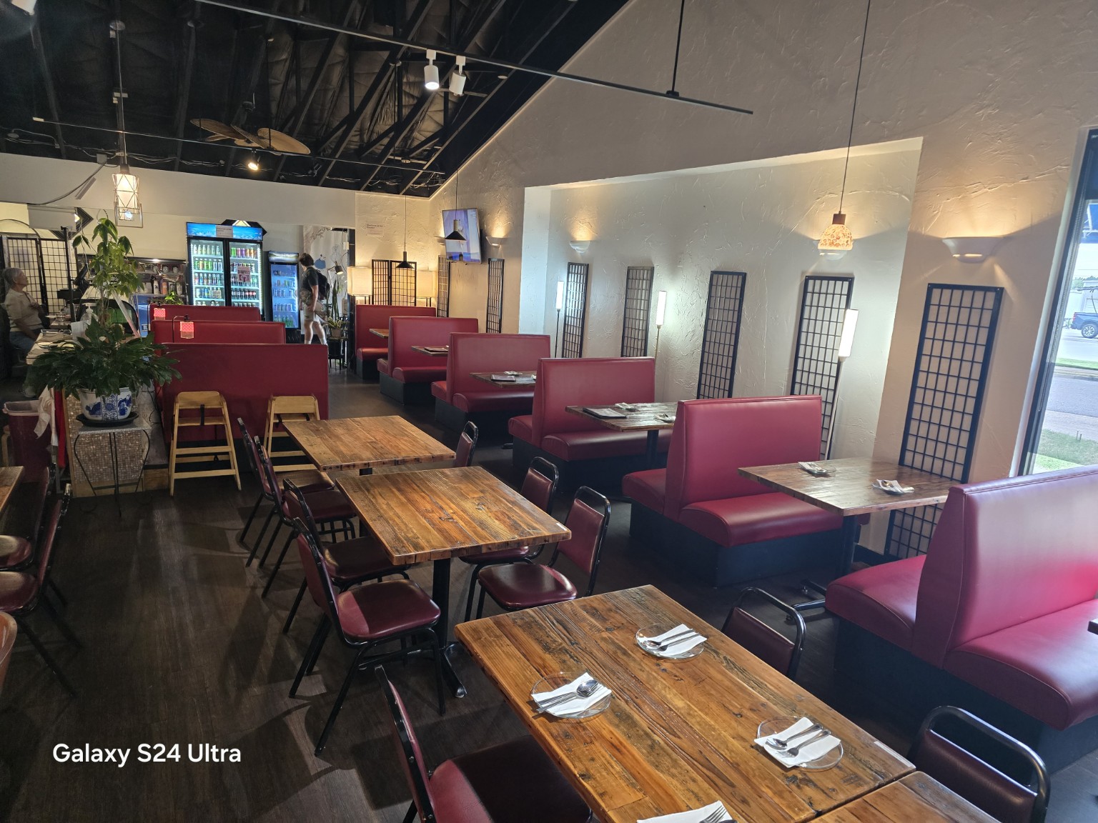 The dining room at House of Taste in Fayetteville